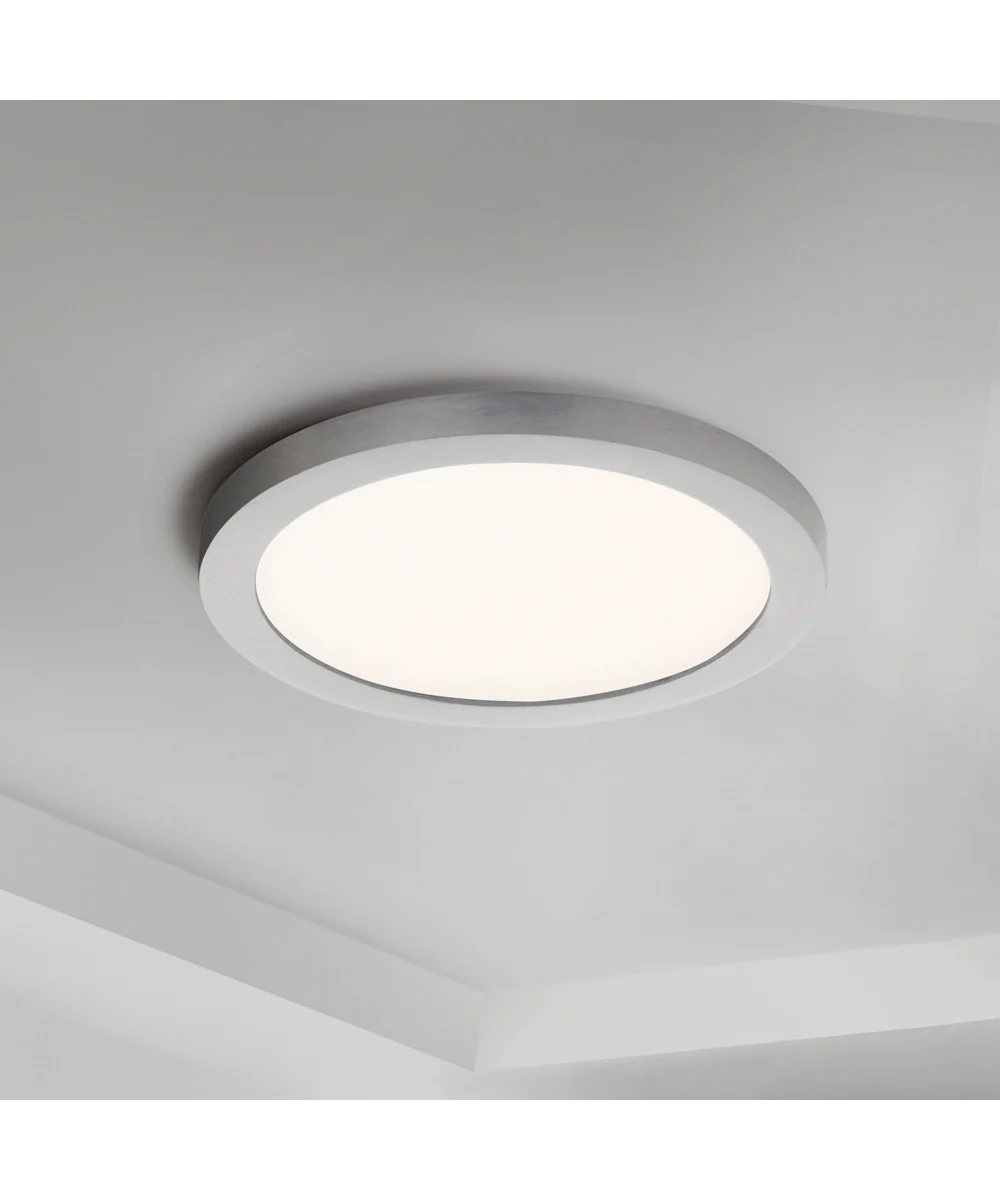 Chip 7 inch 15W RD LED Flush Mount Satin Nickel - Image 2