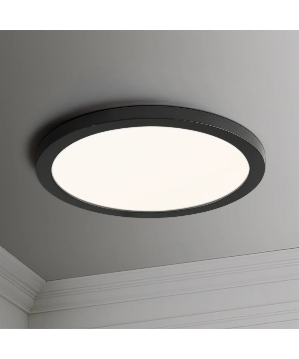 Chip 9 inch 18W RD LED Flush Mount 3000K Black - Image 2