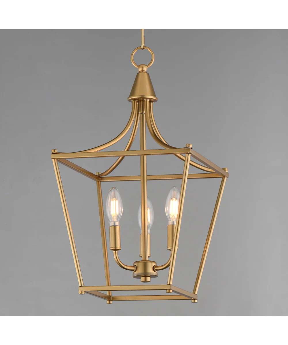 Clifton 3-Light Pendant Natural Aged Brass - Image 2