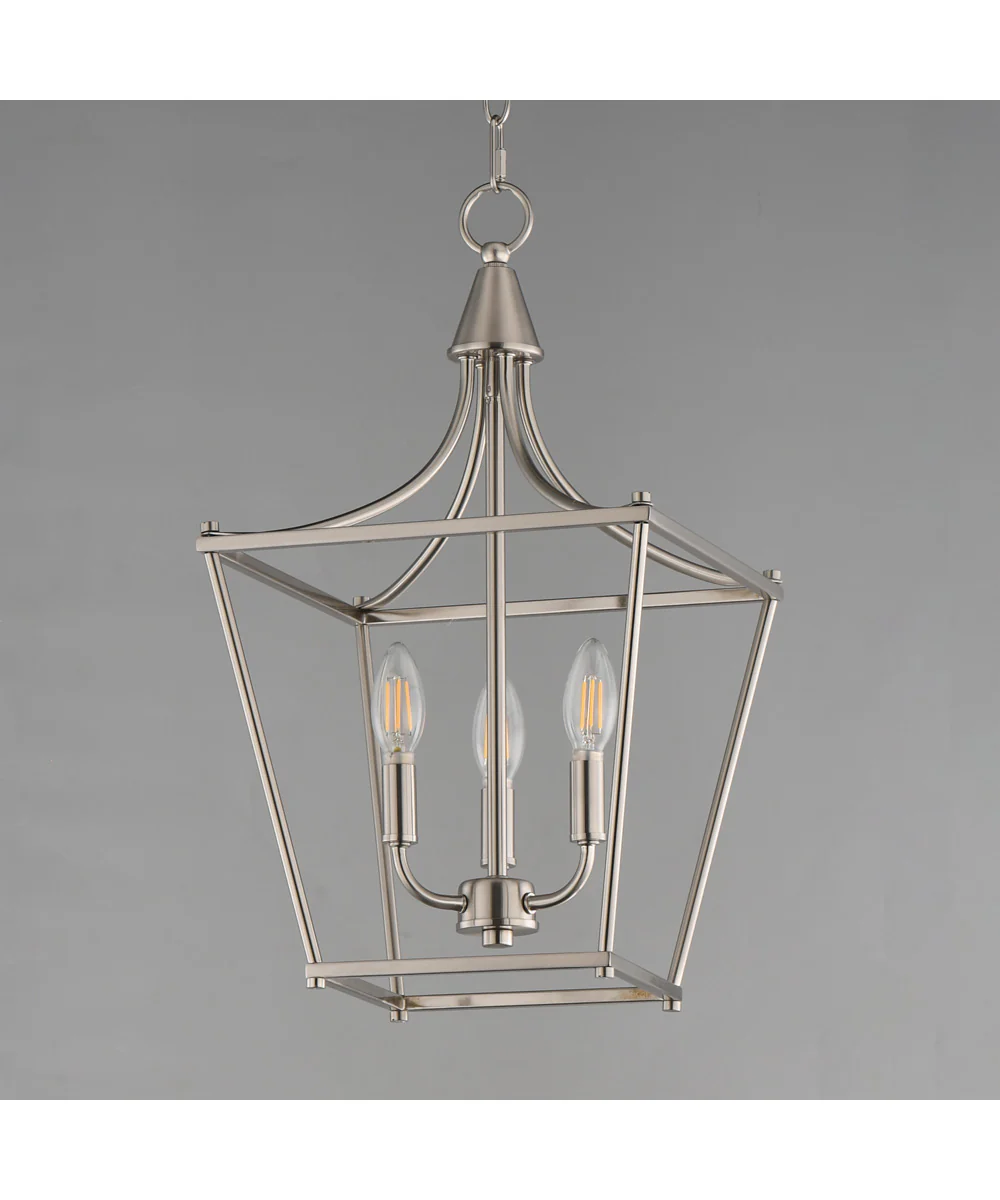 Clifton 3-Light Pendant Satin Nickel - Image 2