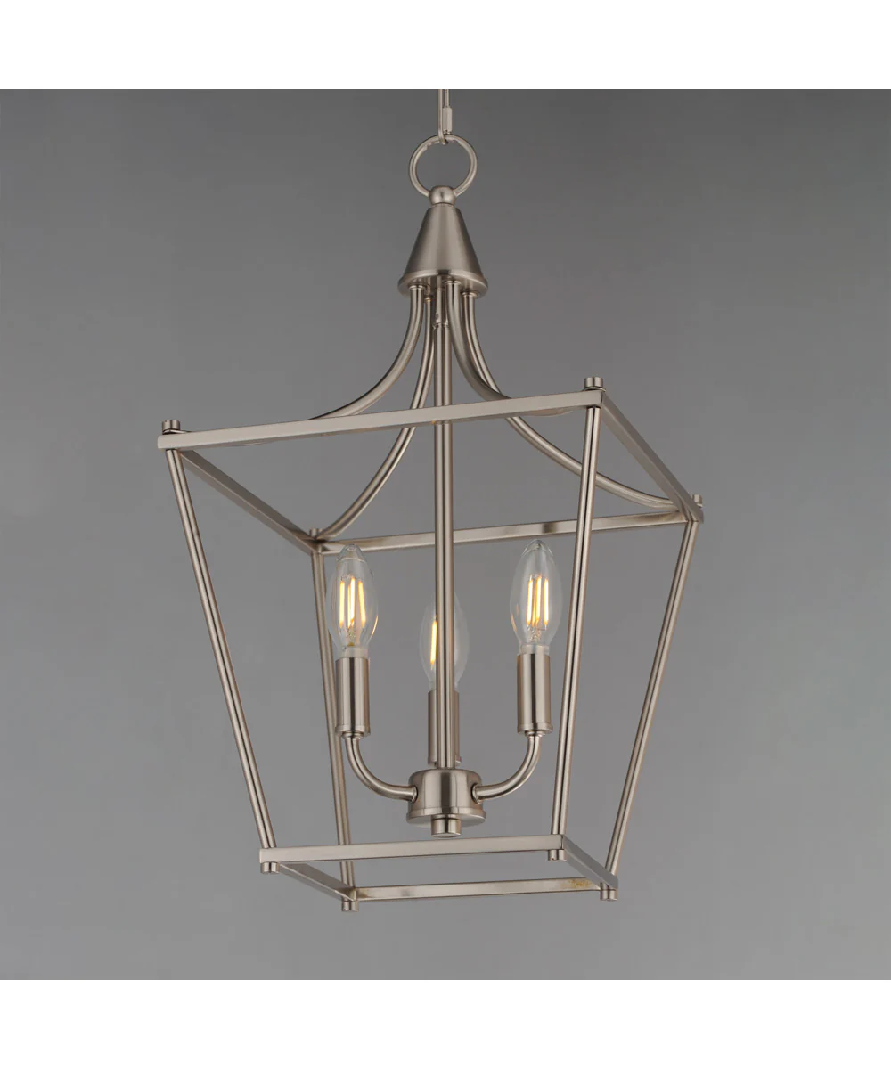 Clifton 3-Light Pendant Satin Nickel - Image 3