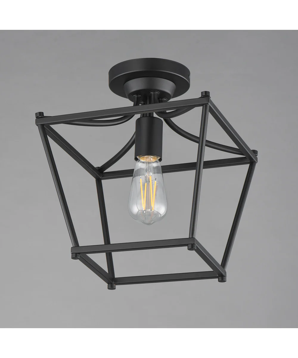 Clifton Single Pendant / Semi-Flush Black - Image 3