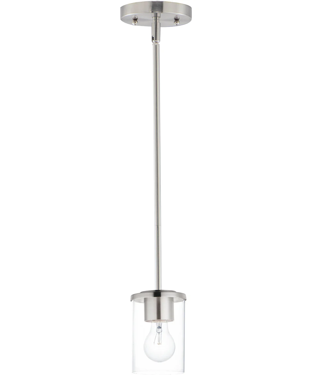 Corona 1-Light Mini Pendant Satin Nickel