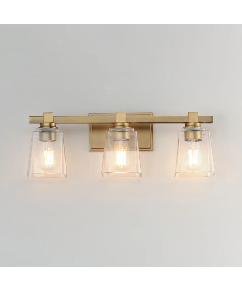 Cubos 3-Light Bath Vanity Natural Aged Brass - Image 3