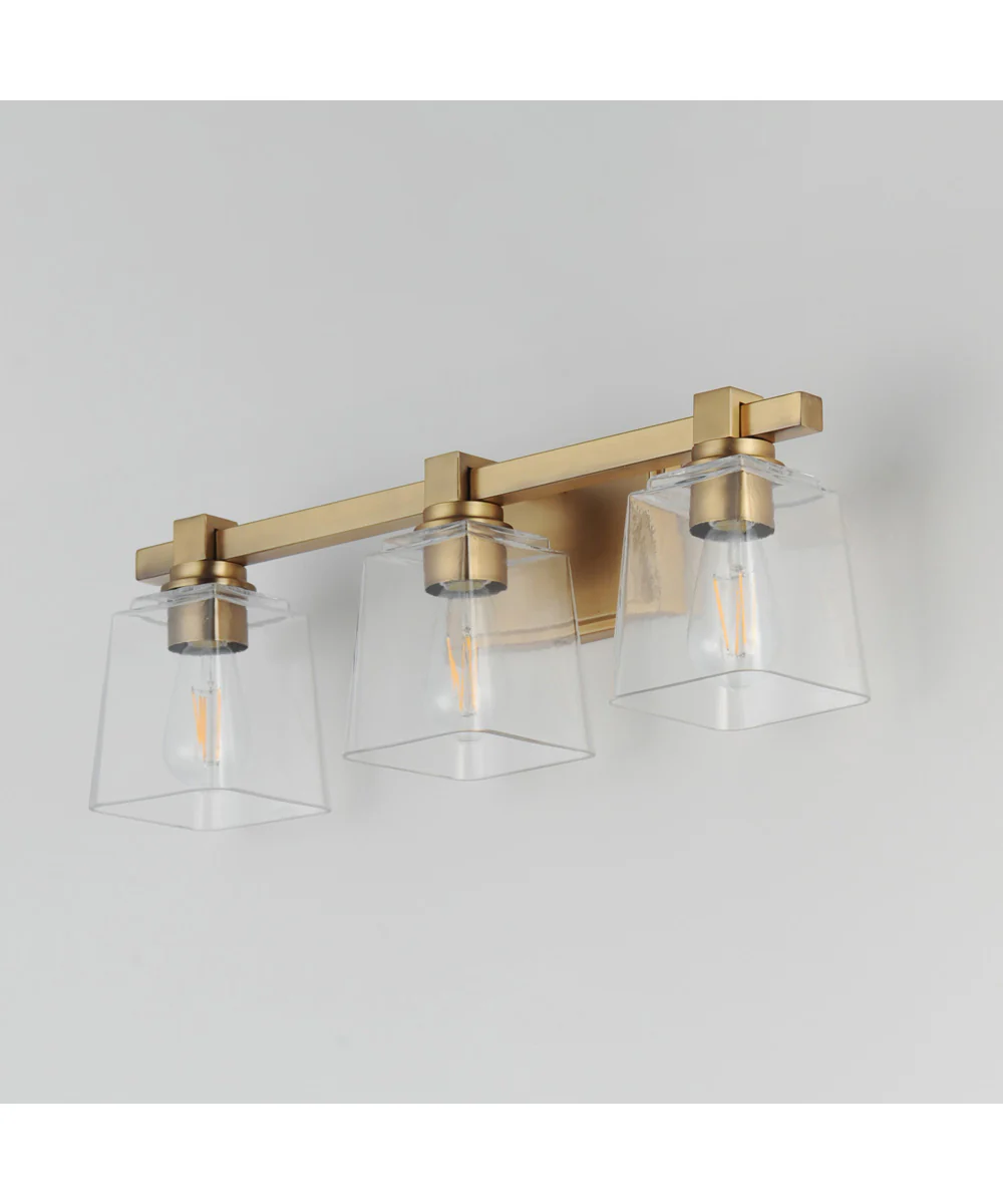 Cubos 3-Light Bath Vanity Natural Aged Brass - Image 4