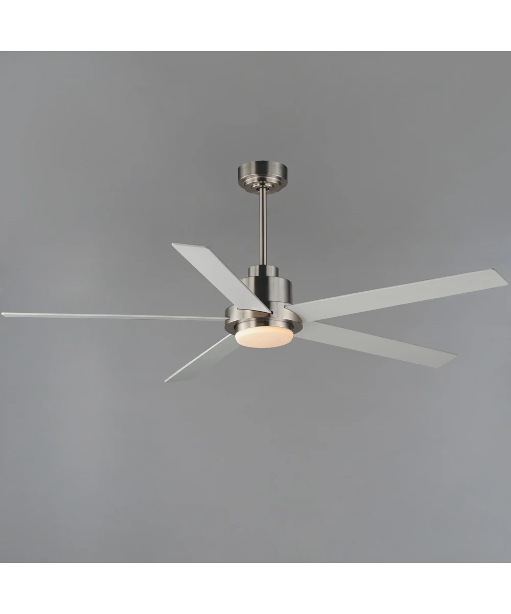 Daisy 60 inch 5-Blade Fan w LED Light Kit Satin Nickel - Image 2