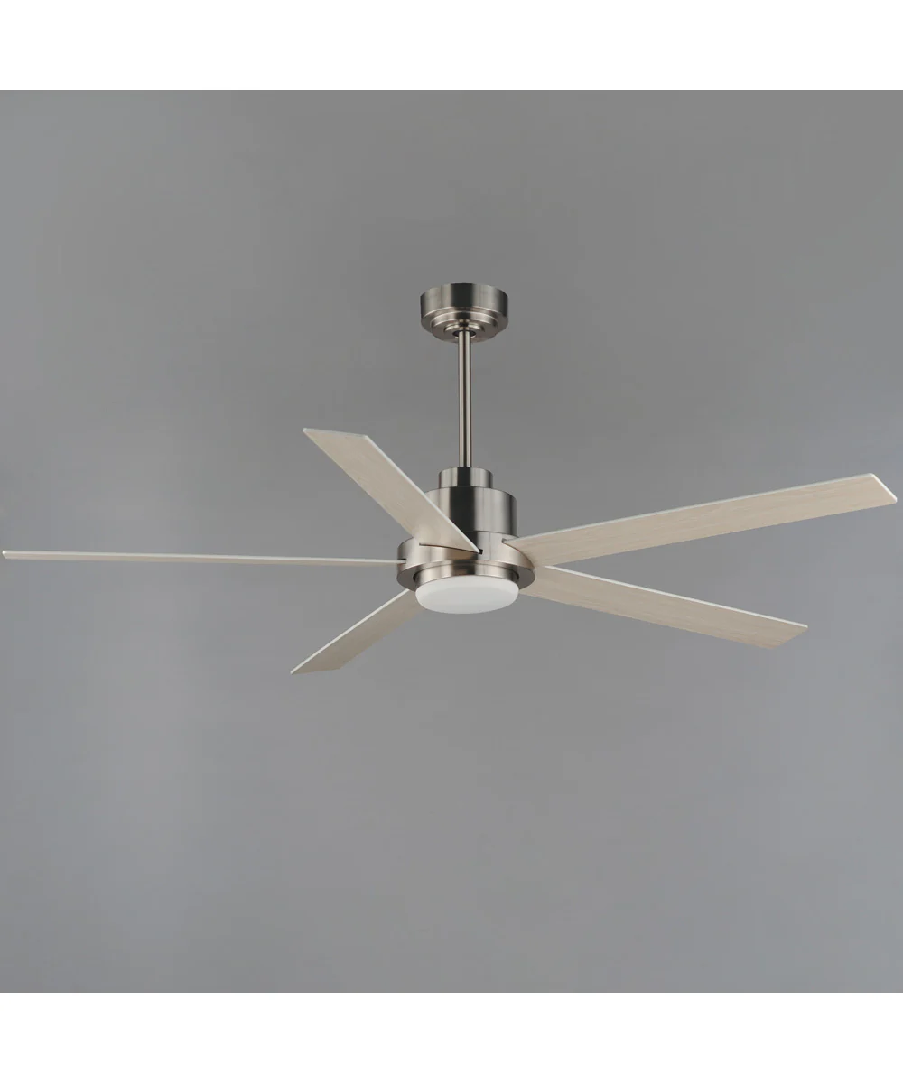 Daisy 60 inch 5-Blade Fan w LED Light Kit Satin Nickel - Image 3