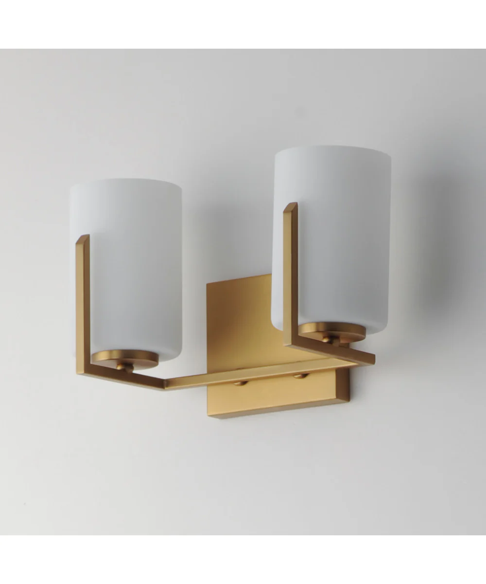 Dart 2-Light Bath Vanity Natural Aged Brass - Image 4
