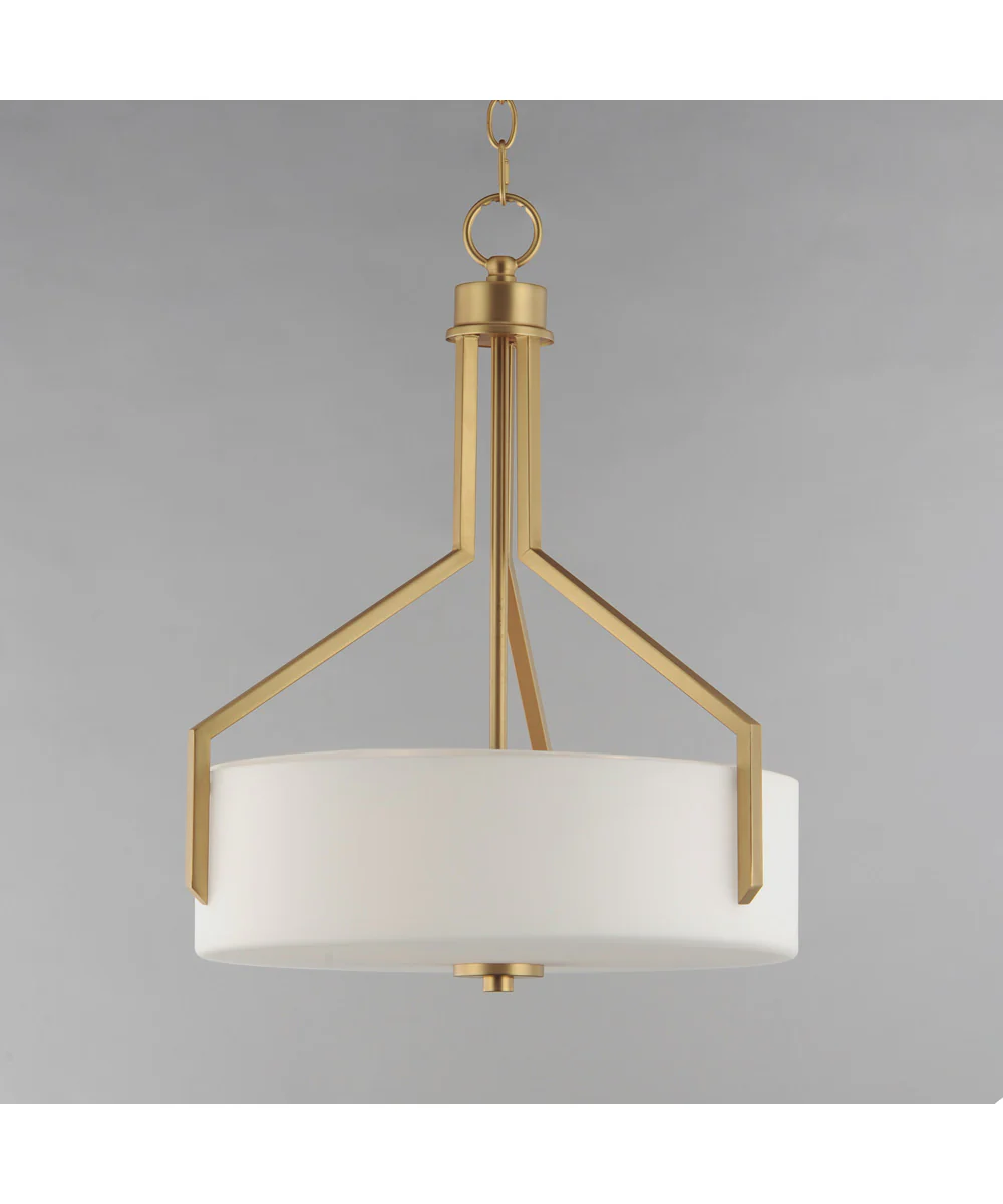 Dart 3-Light Pendant Natural Aged Brass - Image 2