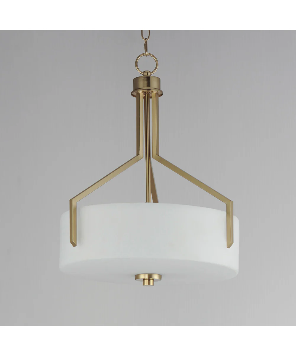 Dart 3-Light Pendant Satin Brass - Image 2