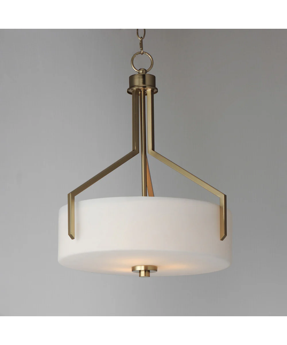 Dart 3-Light Pendant Satin Brass - Image 3