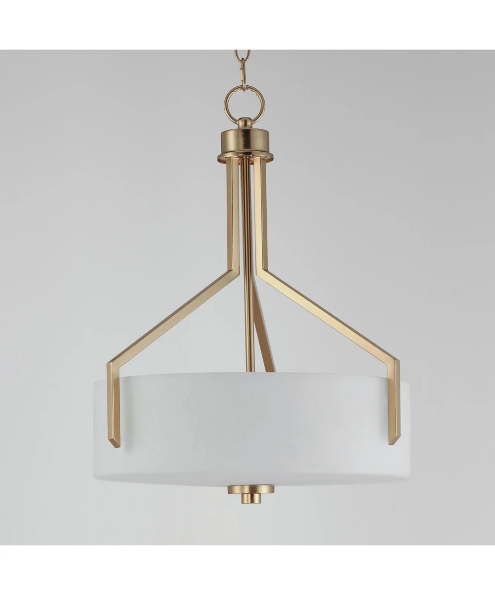 Dart 3-Light Pendant Satin Brass - Image 4