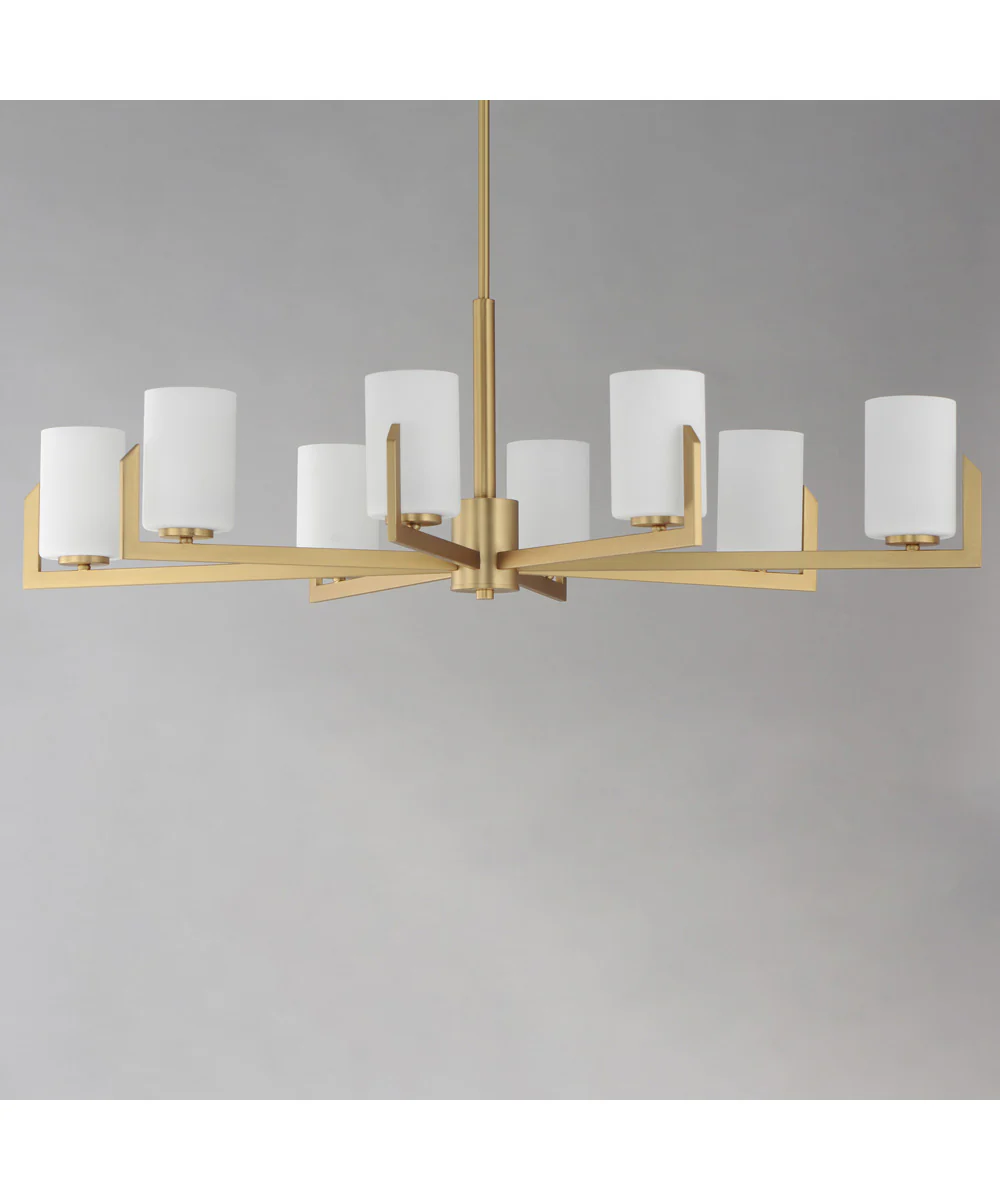 Dart 8-Light Chandelier Natural Aged Brass - Image 2