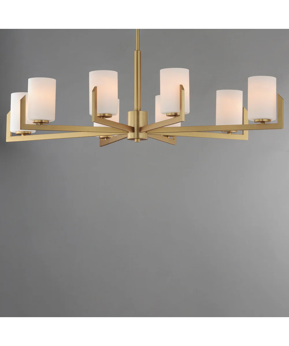 Dart 8-Light Chandelier Natural Aged Brass - Image 3