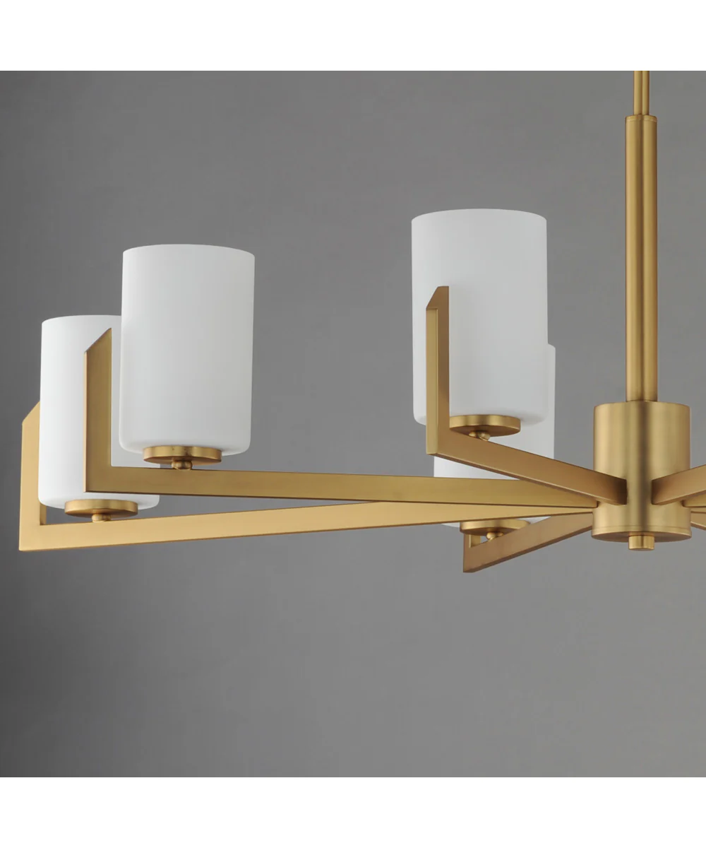 Dart 8-Light Chandelier Natural Aged Brass - Image 4