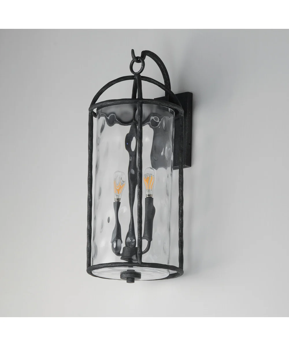 Del Mar Large Outdoor Wall Sconce Blacksmith - Image 6