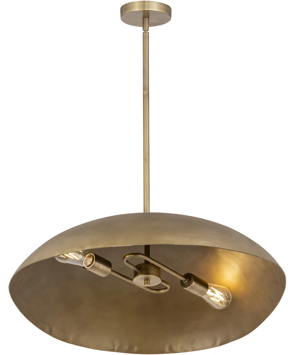 Denarii 24 inch Iron Pendant Natural Gold - Image 2