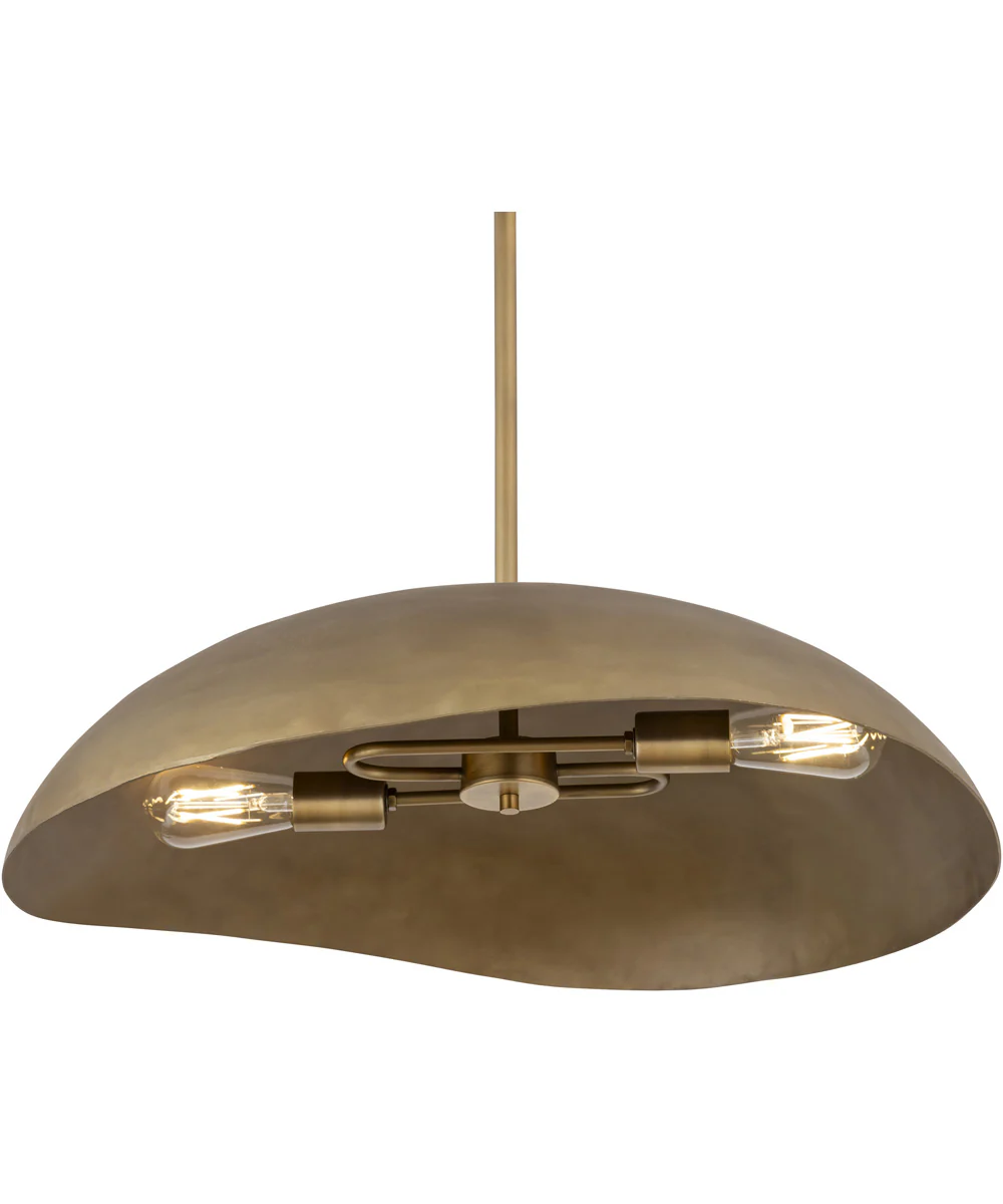 Denarii 24 inch Iron Pendant Natural Gold - Image 4
