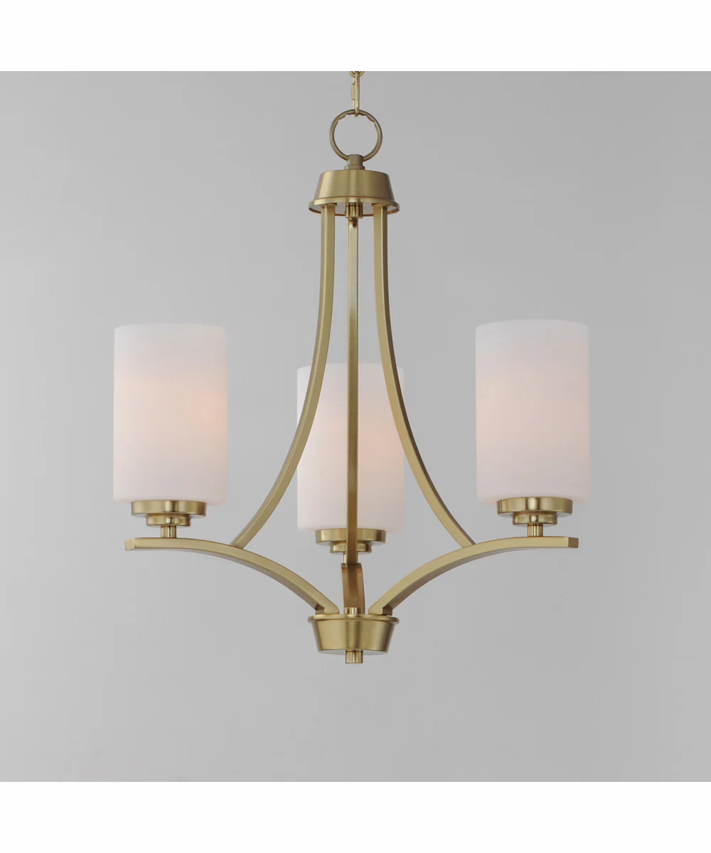 Deven 3-Light Chandelier Satin Brass - Image 3