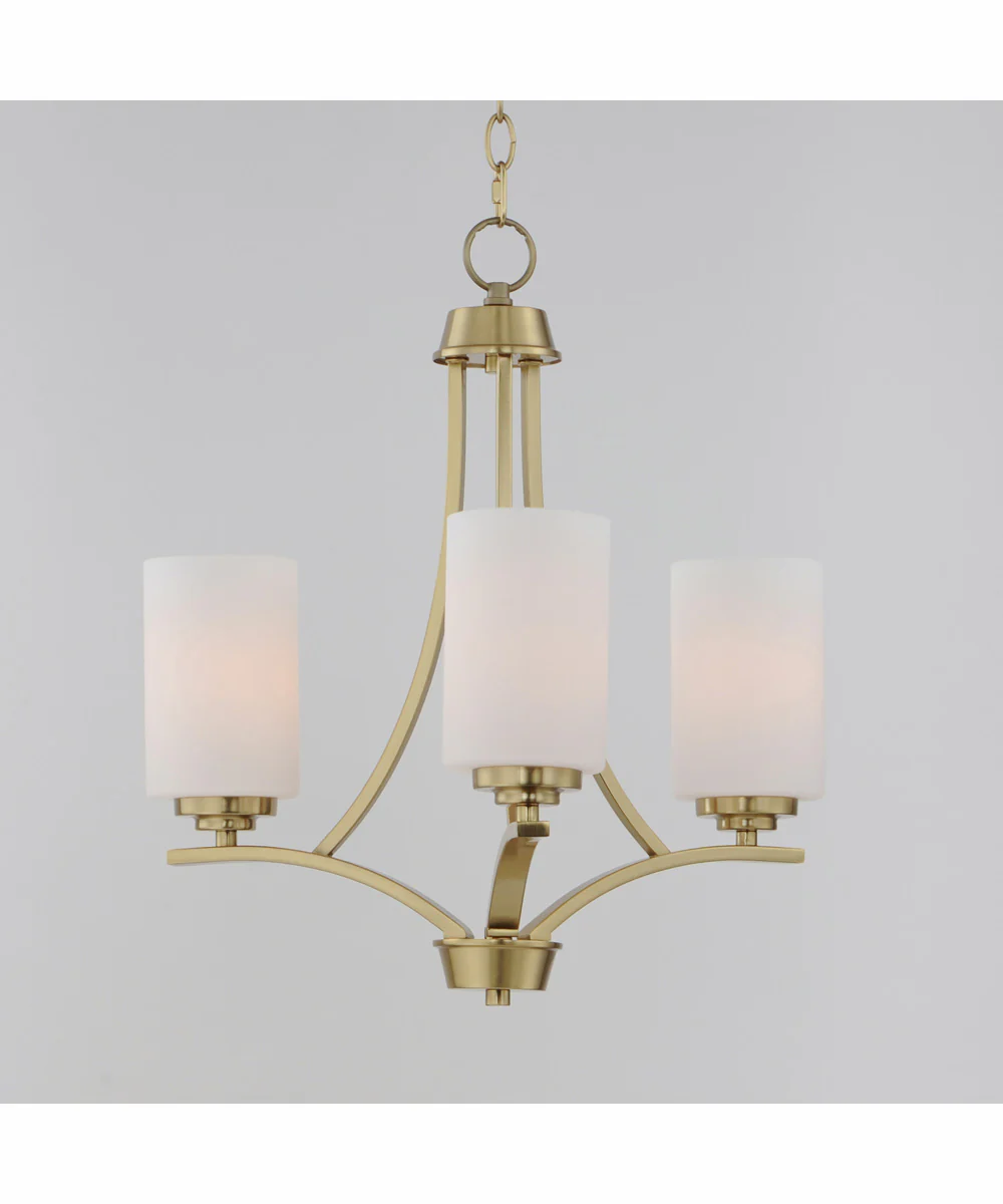 Deven 3-Light Chandelier Satin Brass - Image 4