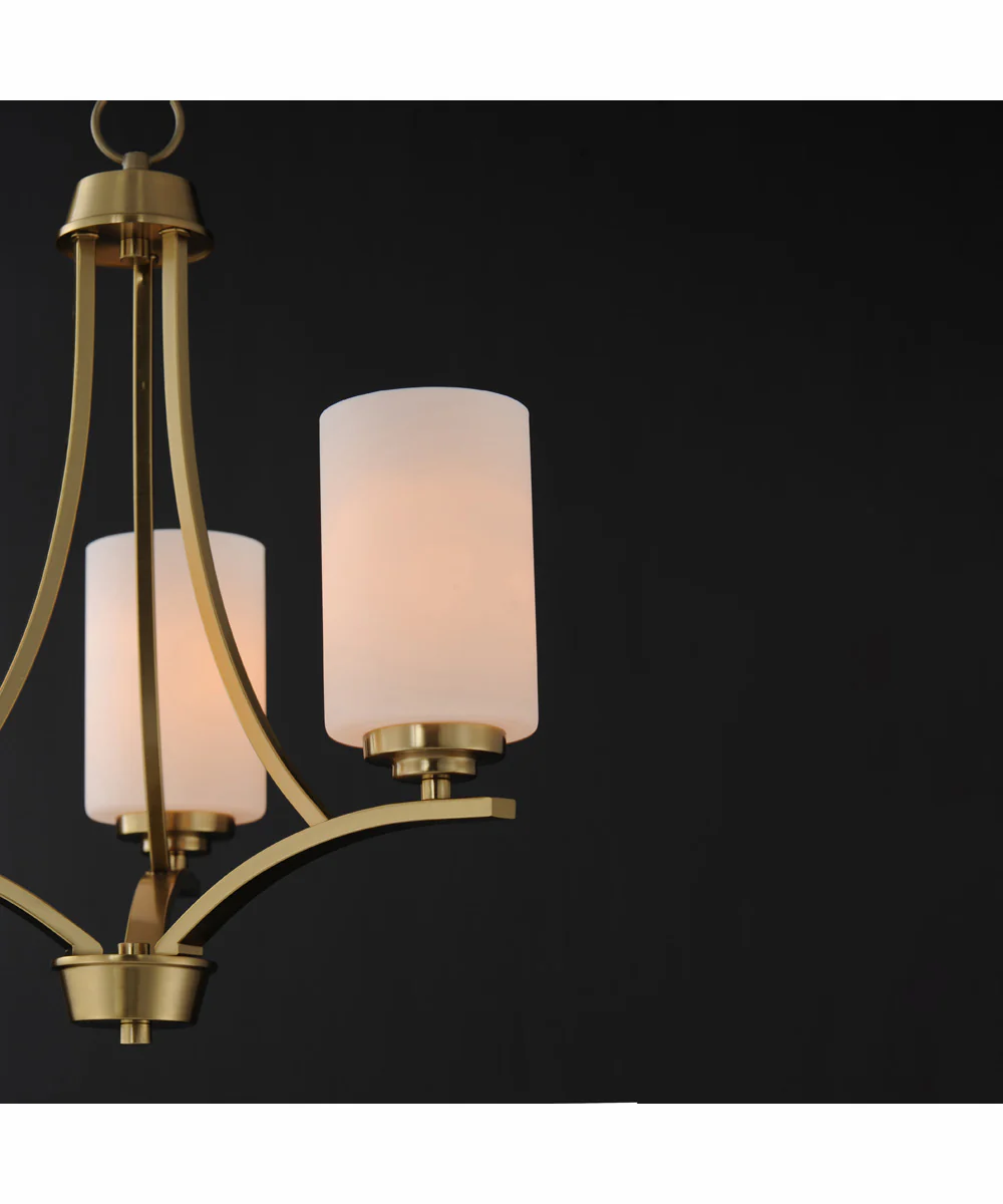 Deven 3-Light Chandelier Satin Brass - Image 5