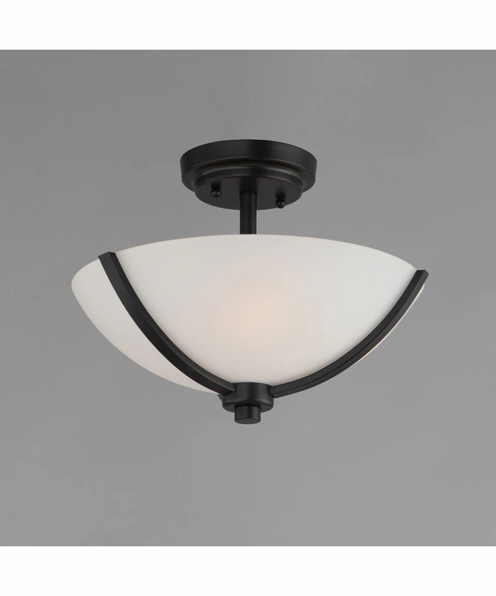 Deven 3-Light Semi-Flush Mount Black - Image 3
