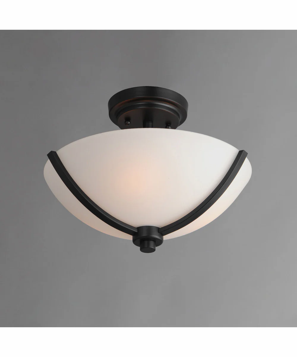 Deven 3-Light Semi-Flush Mount Black - Image 4