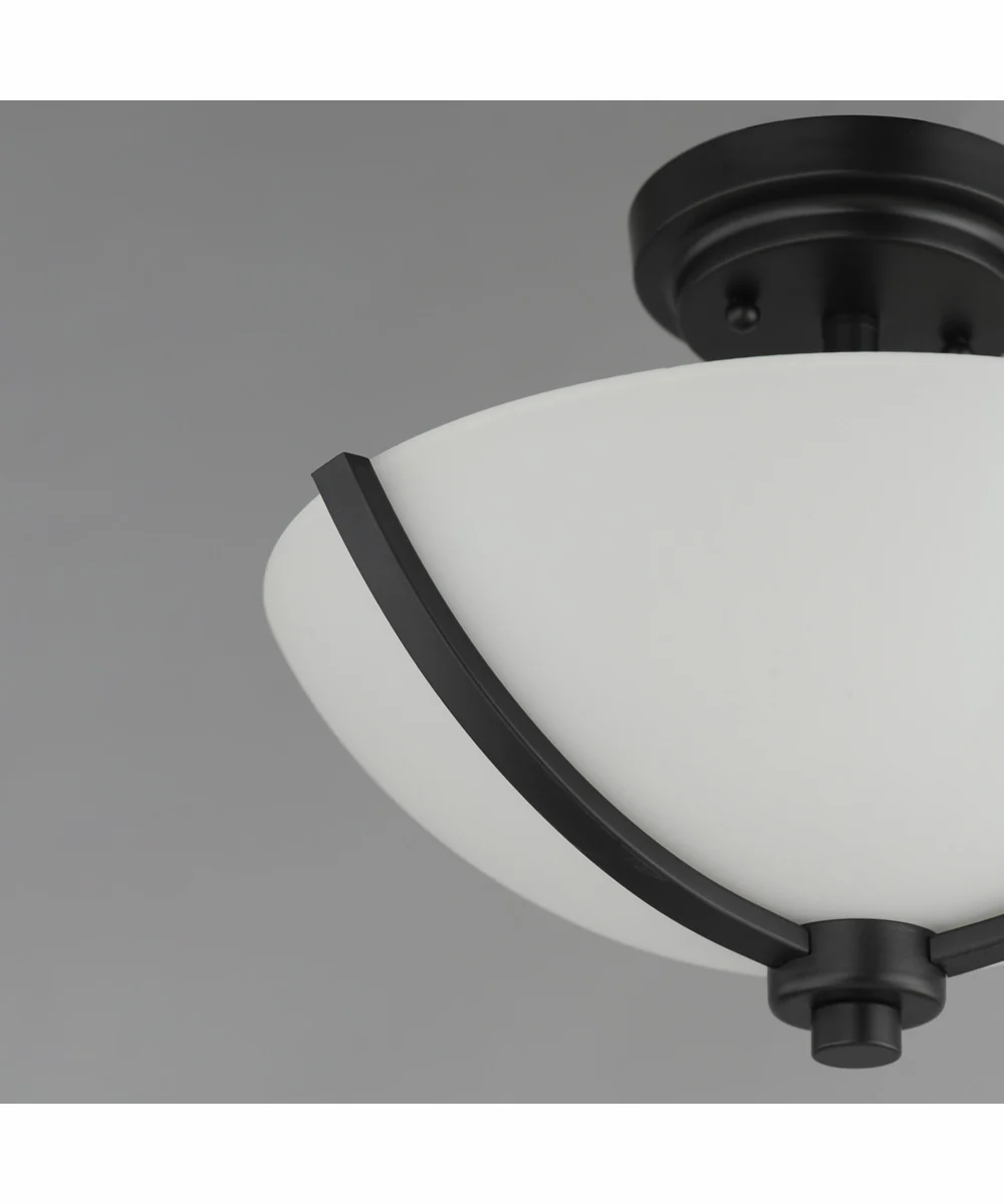 Deven 3-Light Semi-Flush Mount Black - Image 5