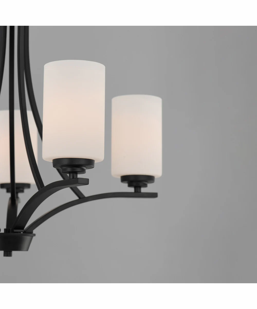 Deven 5-Light Chandelier Black - Image 5