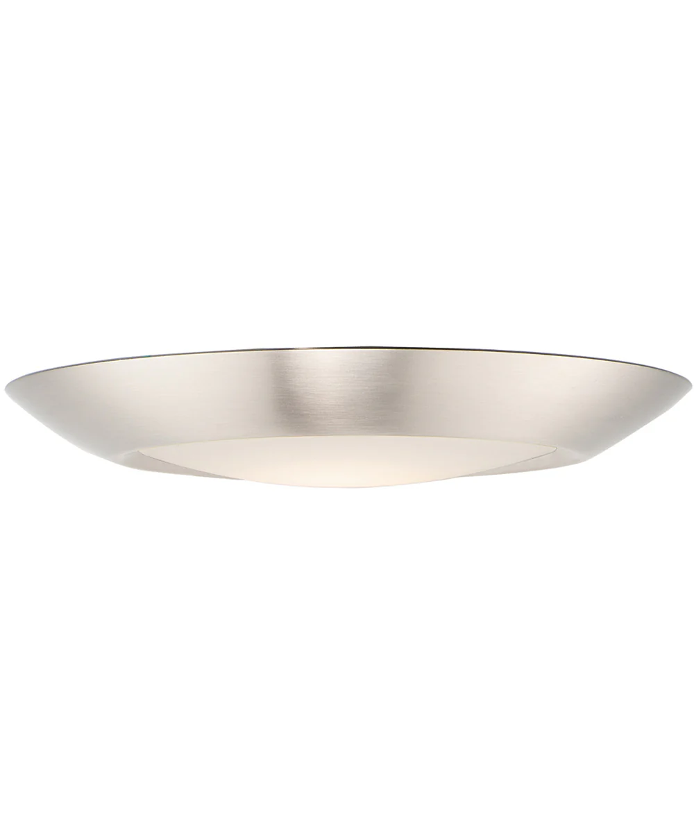 Diverse 7.5 inch LED Flush Mount 3000K Satin Nickel