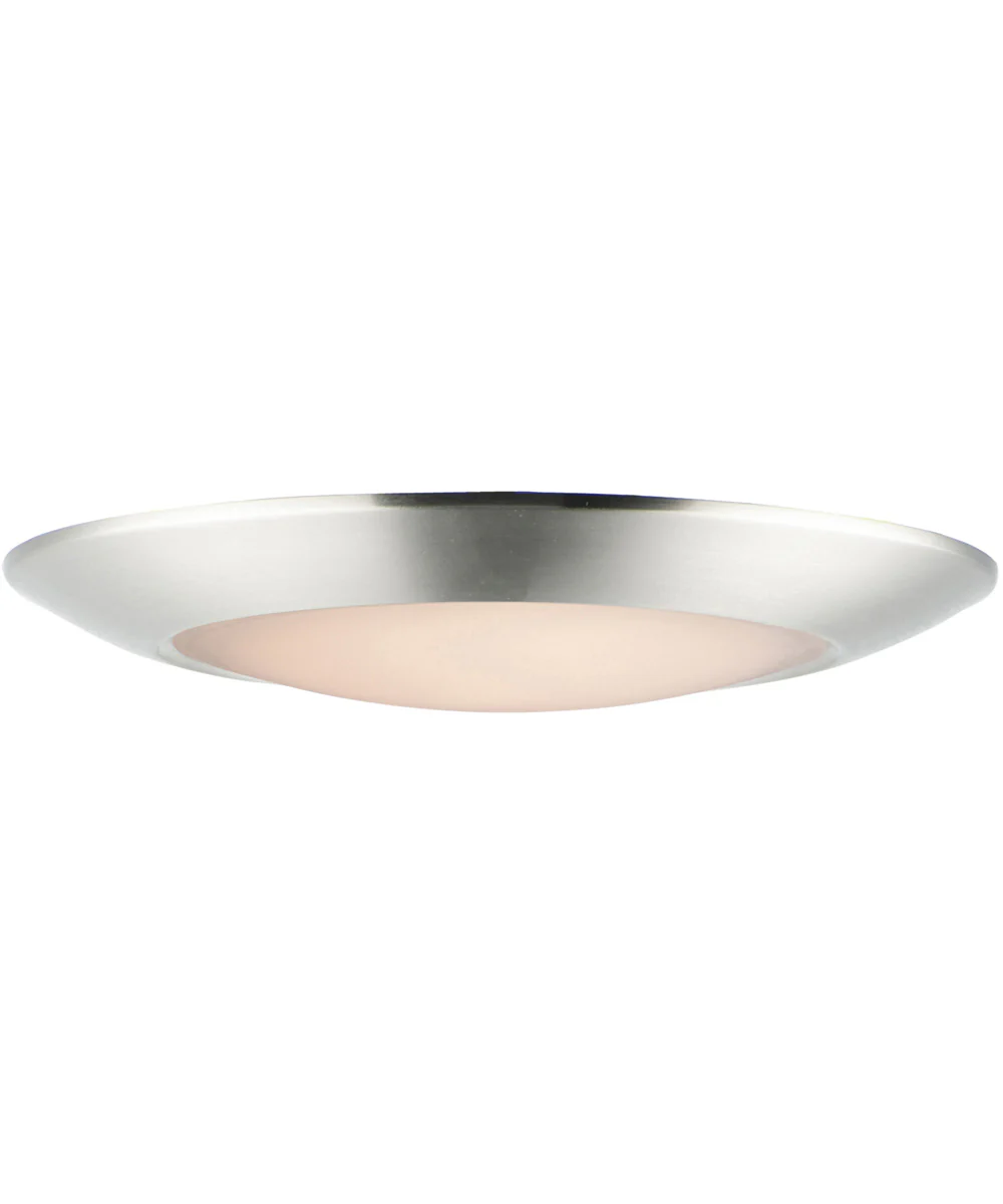 Diverse 9 inch LED Flush Mount 5CCT Satin Nickel