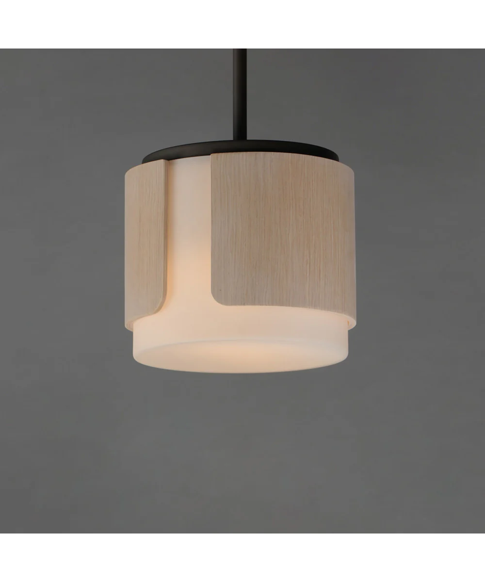 Draughtsman 10 inch Semi Flush Mount - Pendant Natural Wood/Charcoal - Image 3