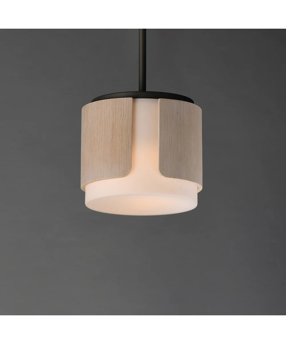 Draughtsman 10 inch Semi Flush Mount - Pendant Natural Wood/Charcoal - Image 4