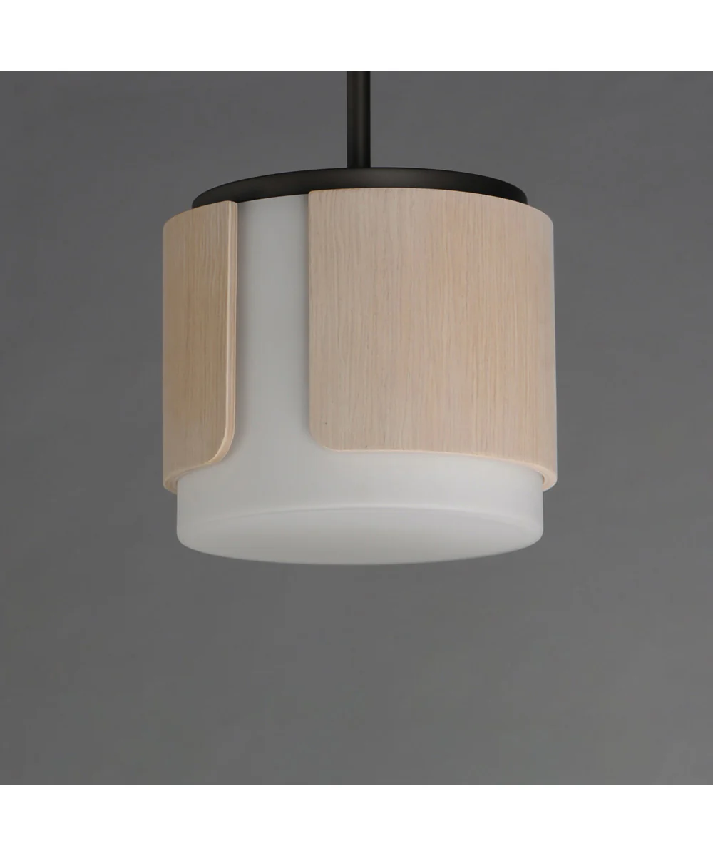Draughtsman 10 inch Semi Flush Mount - Pendant Natural Wood/Charcoal - Image 5