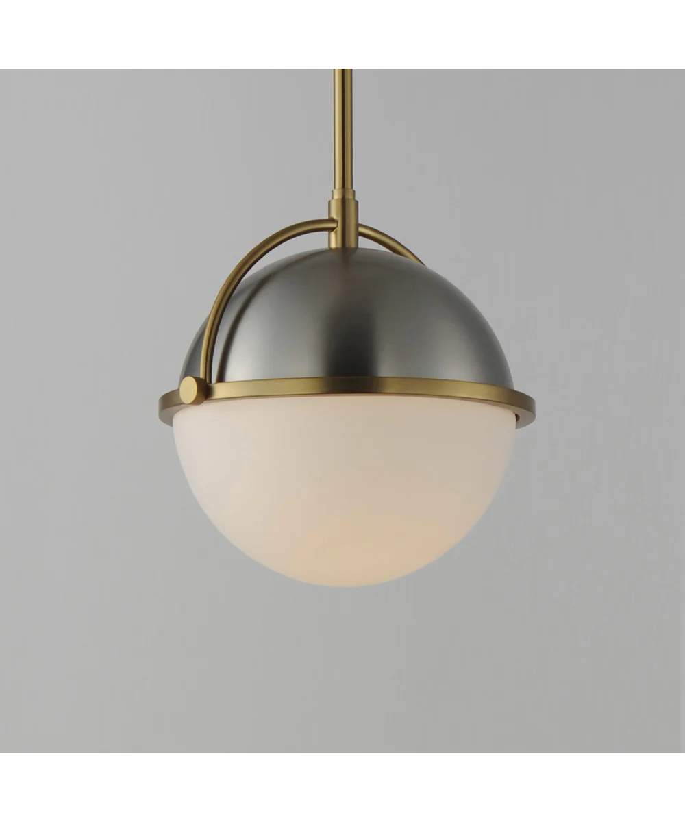 Duke 10 inch Single Pendant Satin Nickel / Satin Brass - Image 2