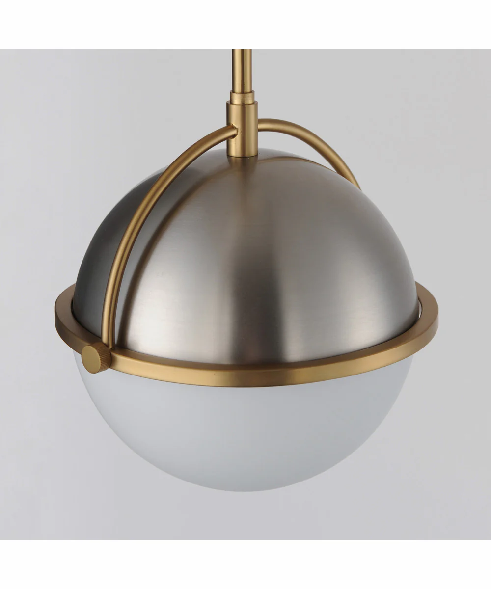 Duke 10 inch Single Pendant Satin Nickel / Satin Brass - Image 5