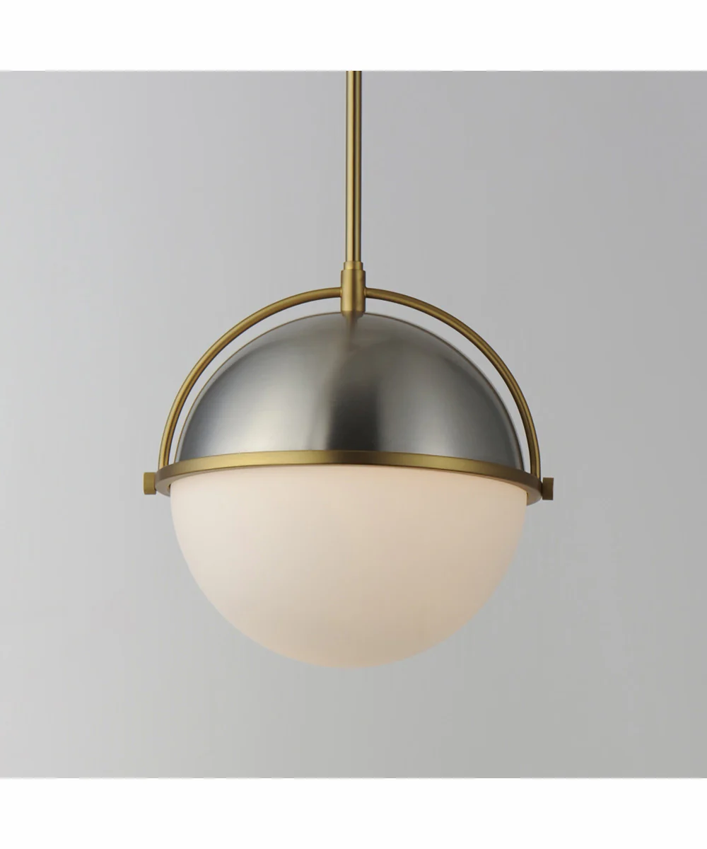 Duke 12 inch Single Pendant Satin Nickel / Satin Brass - Image 4