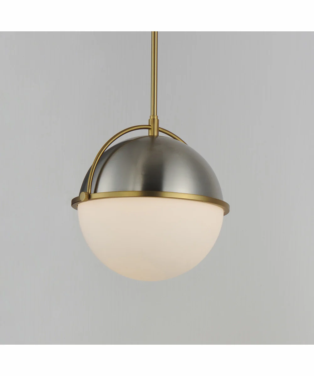 Duke 12 inch Single Pendant Satin Nickel / Satin Brass - Image 5