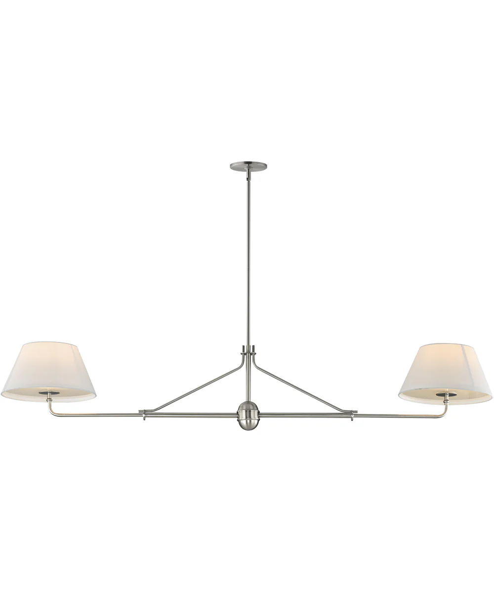 Dunbridge 2-Light Pendant Polished Nickel