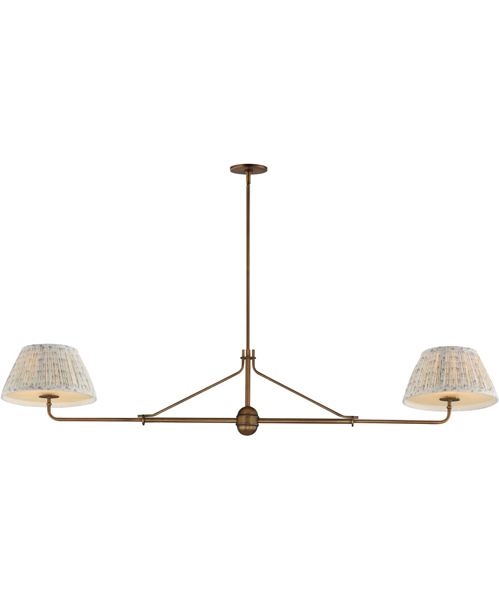 Dunbridge 2-Light Pendant Weathered Brass