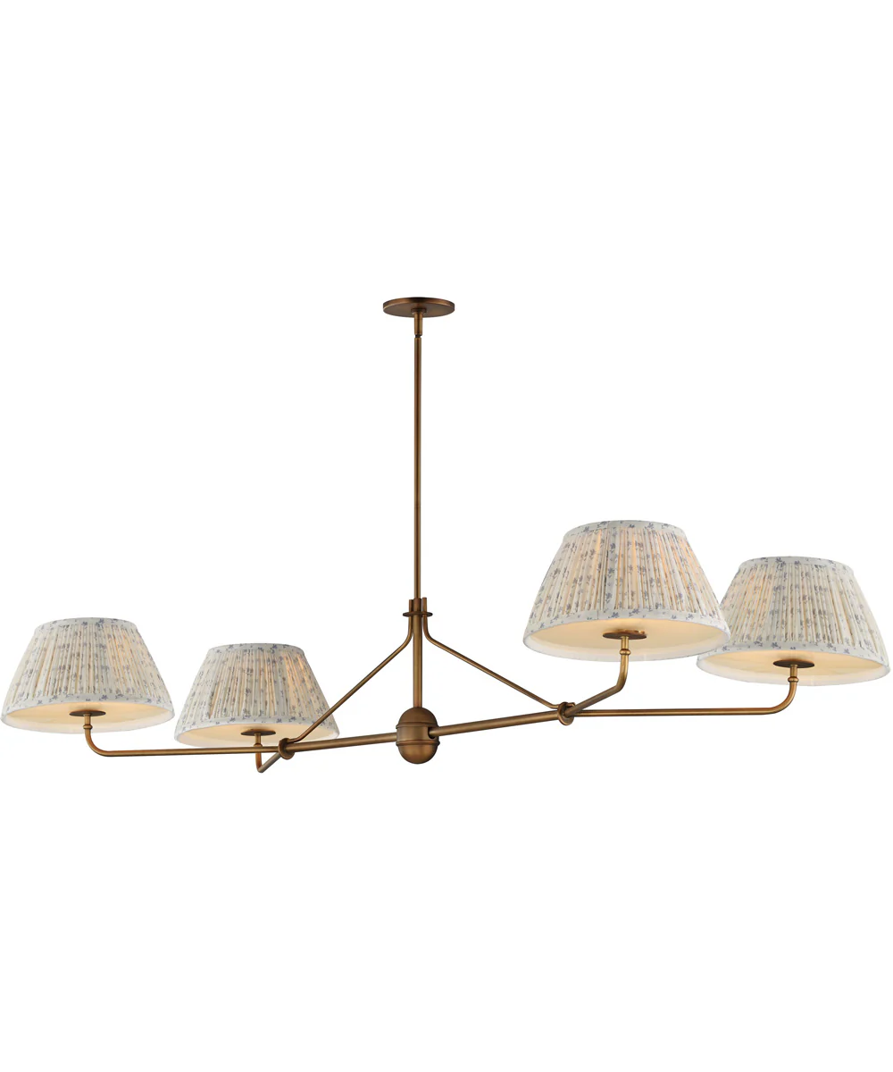 Dunbridge 4-Light Chandelier Weathered Brass