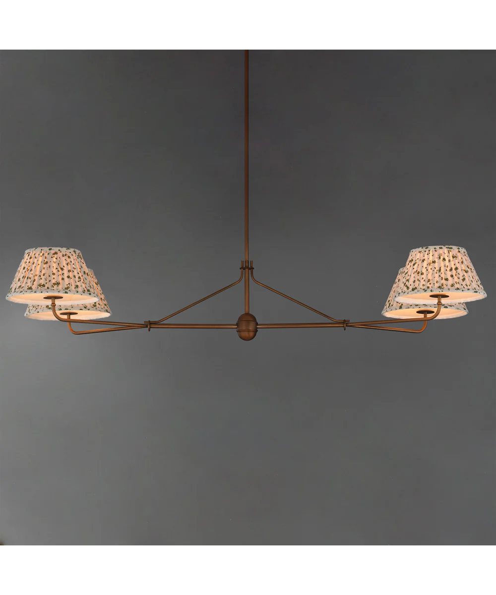 Dunbridge 4-Light Chandelier Weathered Brass - Image 2