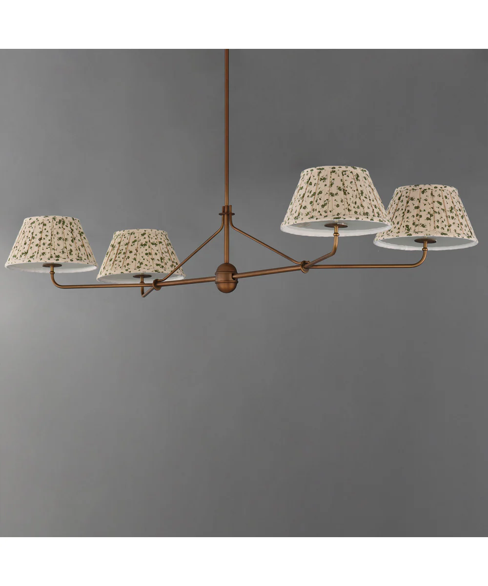 Dunbridge 4-Light Chandelier Weathered Brass - Image 3