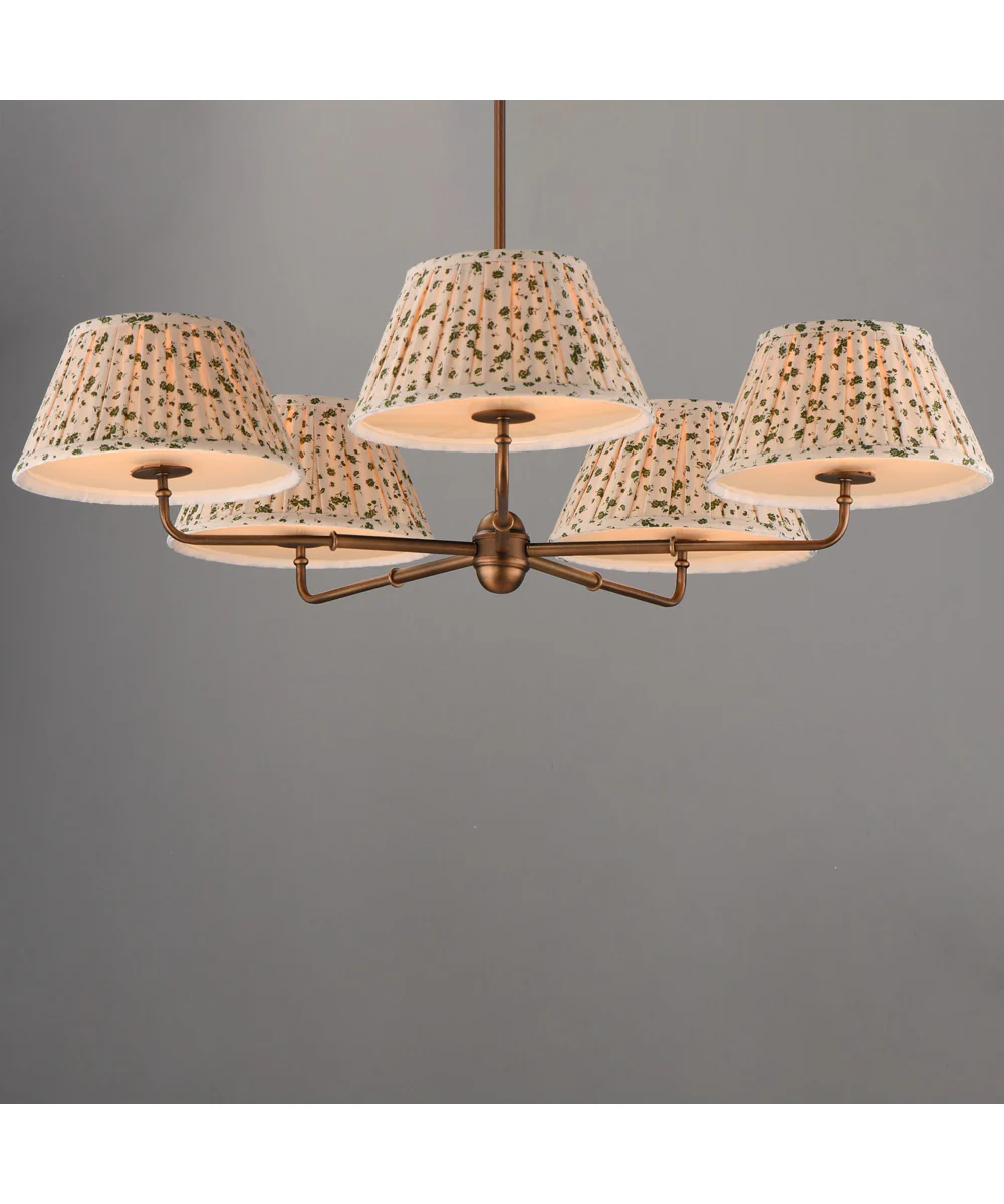 Dunbridge 5-Light Chandelier Weathered Brass - Image 2