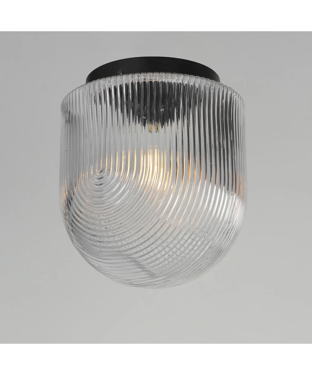 Dune 9 inch Flush Mount Black - Image 3