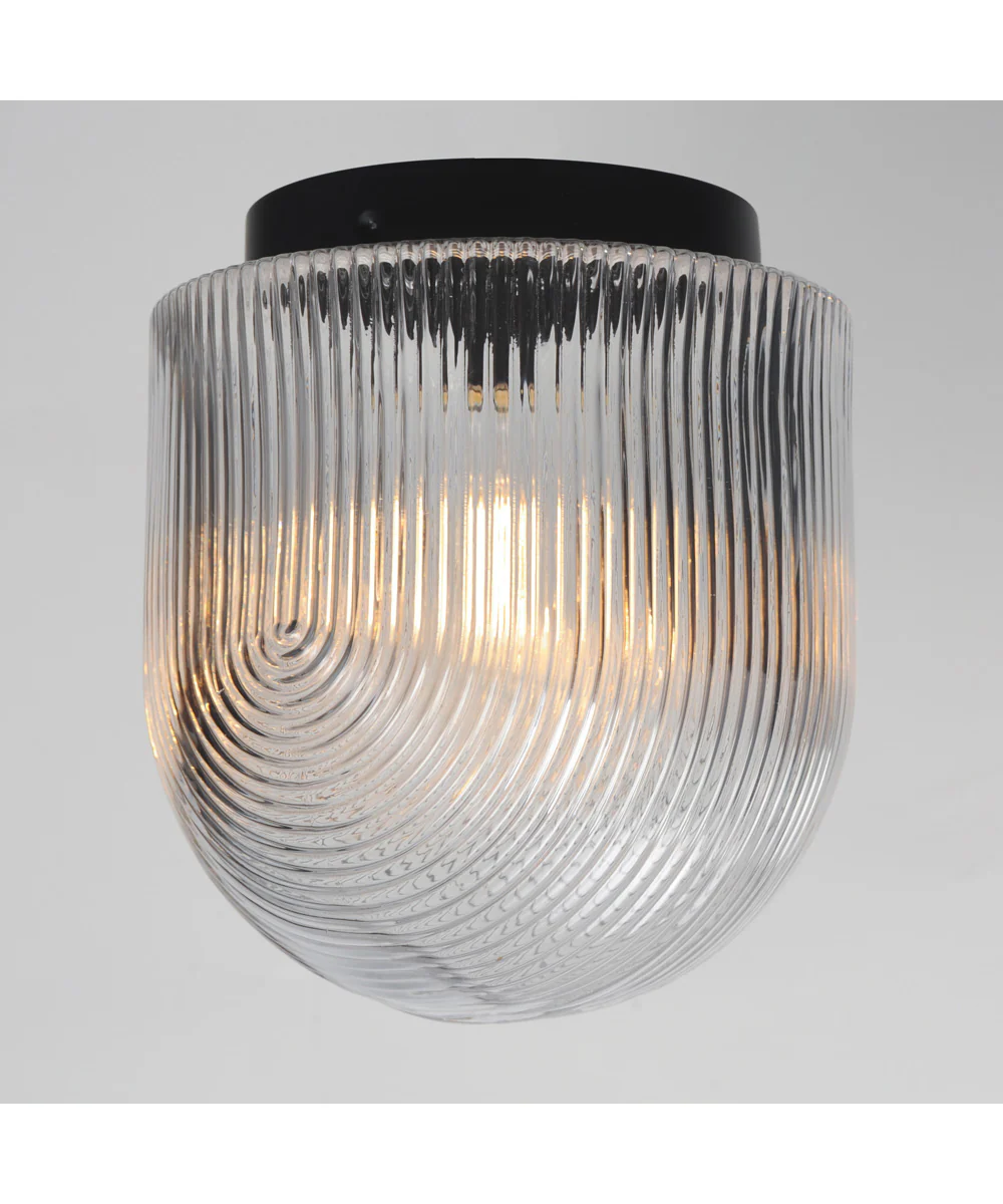 Dune 9 inch Flush Mount Black - Image 4