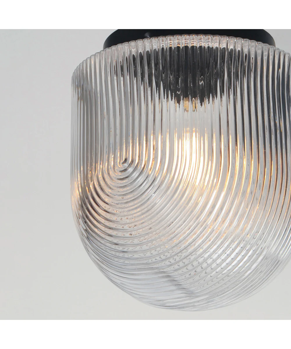 Dune 9 inch Flush Mount Black - Image 5