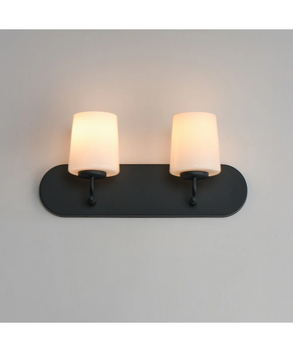 Durham 2-Light Strip Bath Vanity Black - Image 3
