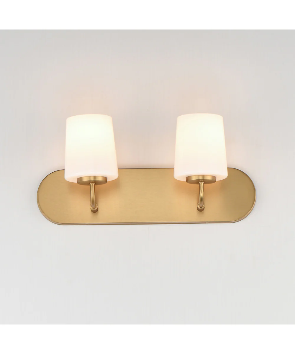 Durham 2-Light Strip Bath Vanity Natural Aged Brass - Image 3