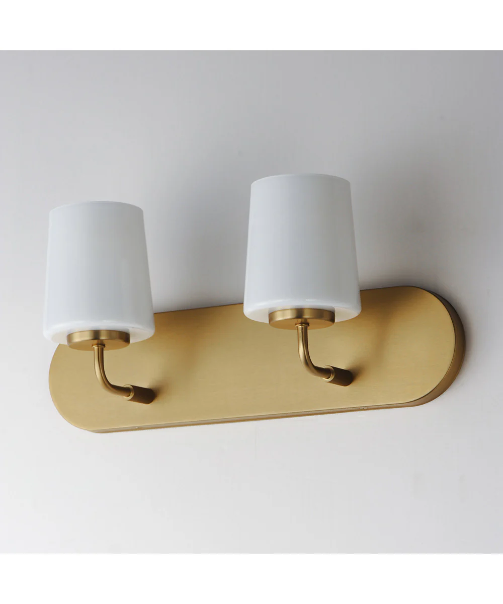 Durham 2-Light Strip Bath Vanity Natural Aged Brass - Image 4